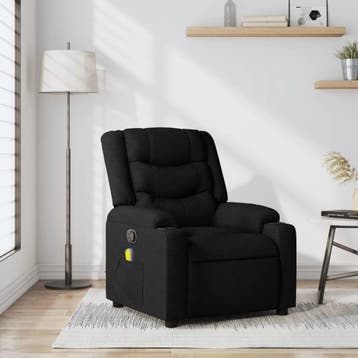 Fauteuil met Massage - Stof | Tweedekansje | OP=OP, 125 tot 150 cm, Ophalen of Verzenden, Zo goed als nieuw, 75 tot 100 cm