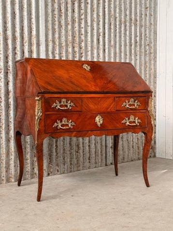 Buro, klepsecretaire, bureau secretaire klepburo XVI, empire, Ophalen of Verzenden