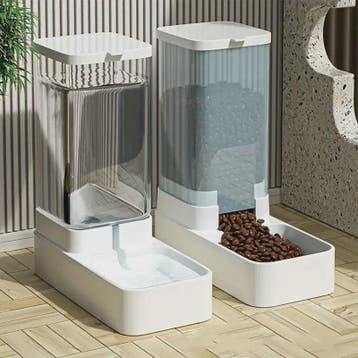 Automatische Hond Voerbak en Waterdispenser Set - Zwaartekra, Verzenden, Nieuw