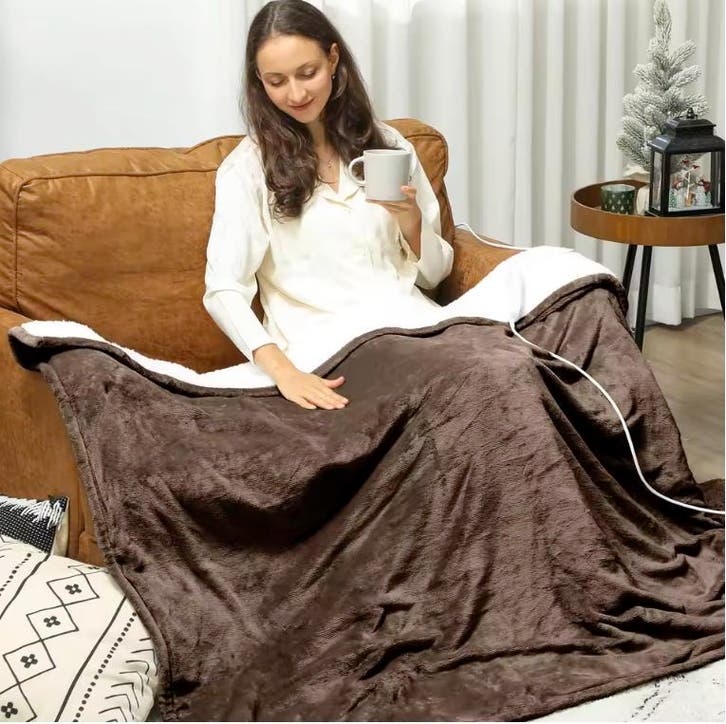 Elektrische Deken 180×130 cm met Timer en LED Display, Huis en Inrichting, Slaapkamer | Beddengoed, Nieuw, Verzenden