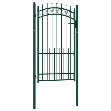 vidaXL Hekpoort EMMEN met stalen pinnen 104x134,5 cm groen, Verzenden, Nieuw
