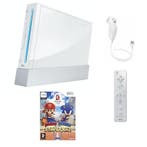 Nintendo Wii Wit + Controller (Mario & Sonic Bundel), Spelcomputers en Games, Ophalen of Verzenden, Zo goed als nieuw