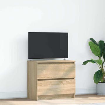 vidaXL Tv-meubel 60x35x54 cm bewerkt hout sonoma, Verzenden, Nieuw, Overige houtsoorten