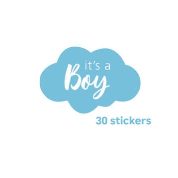 30x Sticker Its a Boy - sluitsticker - hoera een jongen..., Ophalen of Verzenden, Nieuw, Meerdere stickers