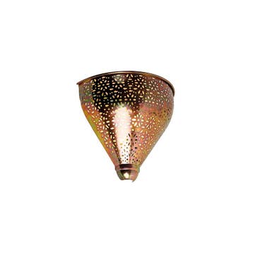 Oosterse wandlamp koper met patroon - Muraf, Verzenden, Nieuw