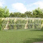 vidaXL Hondenhok 3 pcs Zilver 6 x 2 x 2 m Gegalvaniseerd, Verzenden, Nieuw