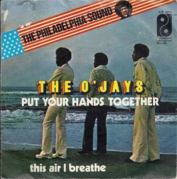 vinyl single 7 inch - The OJays - Put Your Hands Together, Verzenden, Zo goed als nieuw, 7 inch, R&B en Soul
