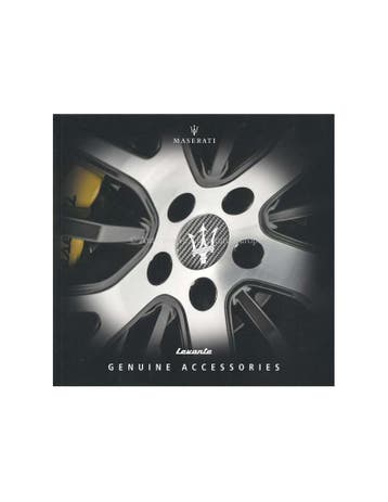 2019 MASERATI LEVANTE ACCESSOIRES BROCHURE ENGELS, Nieuw, Author