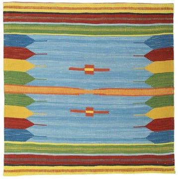 Handgeweven Designer Kelim - Kelim - 101 cm - 101 cm, Nieuw