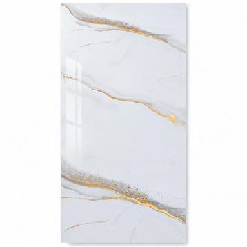 PVC Marmer Paneel Bianco Vein Gold 260x122x0,3cm, Nieuw