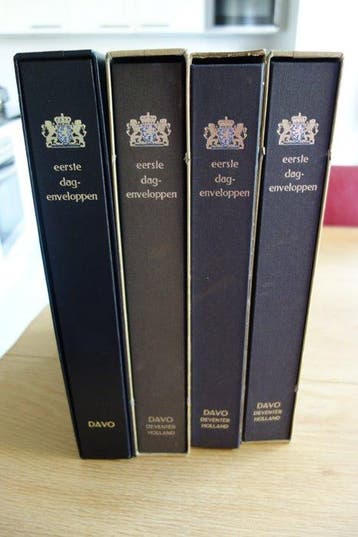Nederland - FDC Nederland in 4 albums, Gestempeld