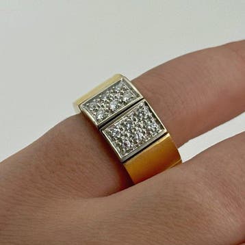 Pomellato - Ring - 18 karaat Geel goud - 0.60ct. tw. Diamant, Nieuw