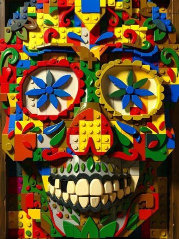Jacob Hitt - XXL Lego Calavera w/COA, Nieuw