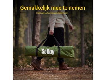 SoBuy OGS32-II-GR - Opblaasbare Camping Tent -, Verzenden, Nieuw