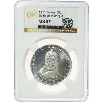 Kalkoen. 50 Lira 1971. 900th Anniversary of the Battle of