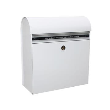 Allux KS200 wandbrievenbus staal - wit, Verzenden, Nieuw