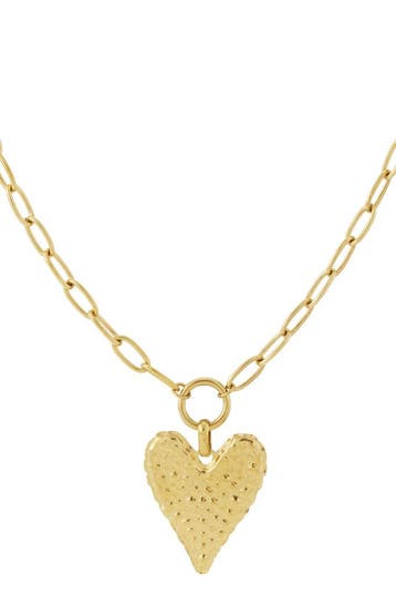 Dikke hartvormige lange ketting (Hangerkettingen, Kettingen), Sieraden, Tassen en Uiterlijk, Kettingen, Verzenden, Nieuw, Zilver
