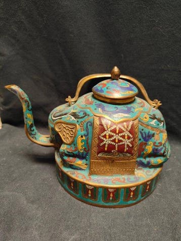 Teapot - Emaille - China - Qing Dynastie (1644-1911)