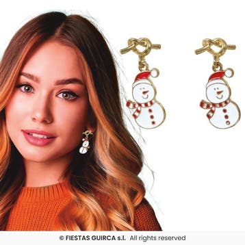 Oorbellen Sneeuwpop, Diversen, Kerst, Verzenden, Nieuw