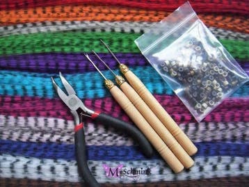 24 hair feathers + ring + inzethaak + tang haar veer feather, Ophalen of Verzenden, Nieuw, Pruik of Haarverlenging