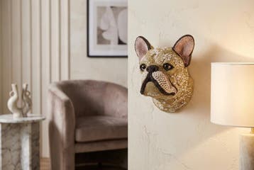 Wanddecoratie Franse Bulldog 25 cm handgemaakt veelkleurig -, Ophalen of Verzenden, Nieuw