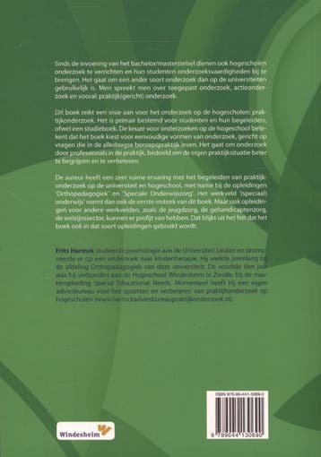 Basisprincipes praktijkonderzoek / Windesheim OSO-boeken / 6, Verzenden, Zo goed als nieuw, Frits Harinck