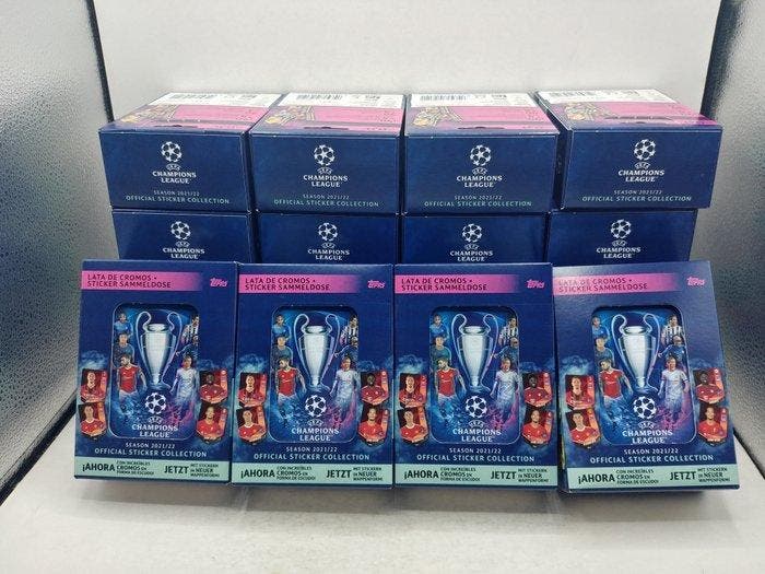 Topps Champions League 2021/22 - 20x tin boxes - 1 Mixed, Verzamelen, Stickers