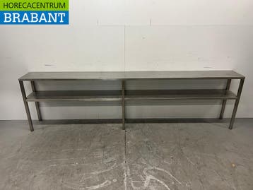 RVS Dubbele Etagere Brug 270 x 30 x 73 cm Horeca, Ophalen of Verzenden, Gebruikt