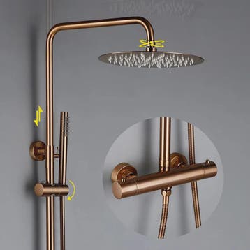 Thermostatische Douchekraan met Regendouche en Handdouche -, Verzenden, Nieuw