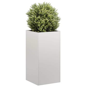vidaXL Plantenbak 40x40x80 cm roestvrij staal, Verzenden, Nieuw, Metaal