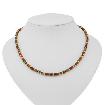 Gemengde edelstenen - Zilver - Halsketting - ukaniet,