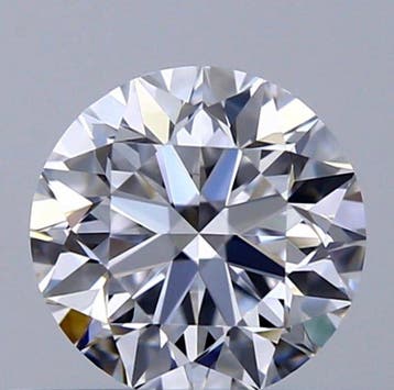 1 pcs Diamant (Natuurlijk) - 0.50 ct - Rond - D (kleurloos), Nieuw
