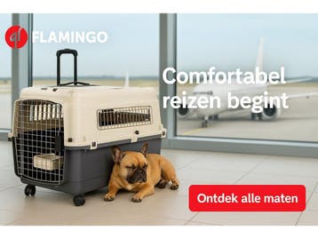 Flamingo Nomad - Reisbench hond XL - 90×60×74 cm -, Verzenden, Zo goed als nieuw