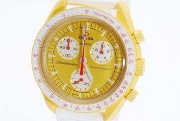 Omega x Swatch - Mission to the SUN Yellow Dial - Zonder, Sieraden, Tassen en Uiterlijk, Nieuw