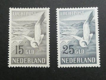Nederland 1951 - Luchtpostzegels Meeuwen - NVPH LP12/LP13, Gestempeld