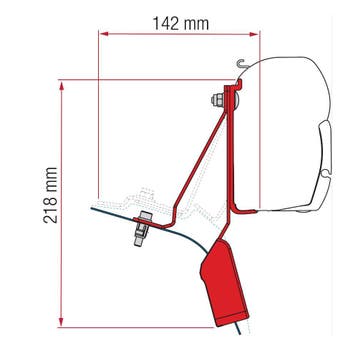 Fiamma Ford Custom Nugget Lift Roof Kit H1-L1 >2015 F45, Ophalen of Verzenden, Nieuw