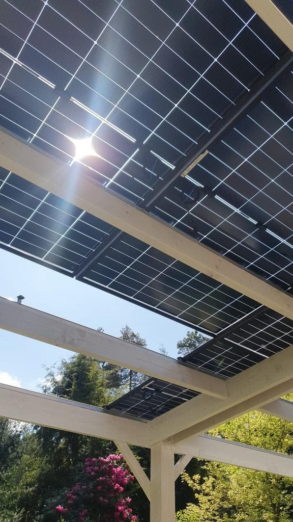 Zonnepanelen op uw carport of veranda, zonder dakbeschot, Doe-het-zelf en Verbouw, Zonnepanelen en Toebehoren, 200 wattpiek of meer