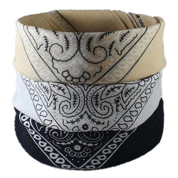 Fako Fashion - 3-Pack Paisley Bandana - Boeren Zakdoek -, Verzenden, Nieuw