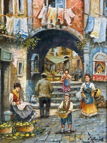 Ugo Mascolo (1948) - Scorcio Popolare