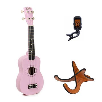 Korala UKS-15 sopraan ukulele set – inclusief stemapparaat, Ophalen of Verzenden, Nieuw