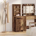 vidaXL buffetkast met lade Oudhout 40 x 40,5 x 135 cm, Huis en Inrichting, Kasten | Buffetkasten, Minder dan 50 cm, Verzenden