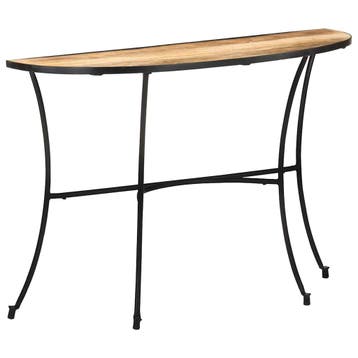 vidaXL Bijzettafel 110x40x77 cm massief mangohout, Verzenden