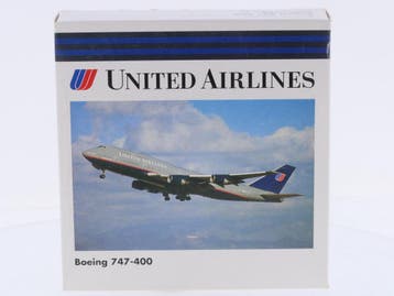 Schaal 1:500 Herpa 500746 United Airlines Boeing 757-400..., Hobby en Vrije tijd, Ophalen of Verzenden, Zo goed als nieuw