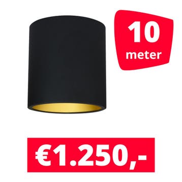 LED Railverlichting Lipari Zwart - 10 spots + 10M rails -, Huis en Inrichting, Lampen | Spots, Nieuw