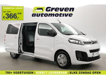 Citroën Jumpy 2.0 BlueHDI 145PK L3H1 | DC | 6 Zits | Airco, Euro 6, Citroën, Wit, Nieuw