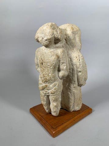 Middeleeuws Steen Stenen sculptuur uit de 9e eeuw –