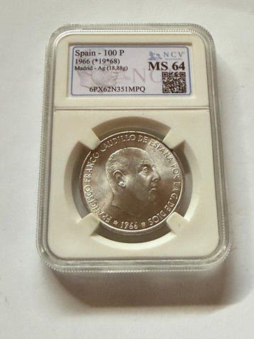Spanje. Francisco Franco. 100 Pesetas 1966*68 (Zonder