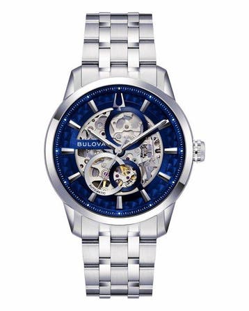 Bulova - Collezione Surveyor Automatic Skeleton Blue Edition, Nieuw