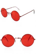 John Lennon bril diverse kleuren uilenbril - Rood, Verzenden, Nieuw