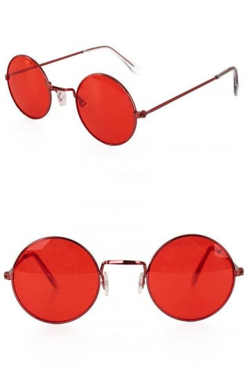 John Lennon bril diverse kleuren uilenbril - Rood, Verzenden, Nieuw